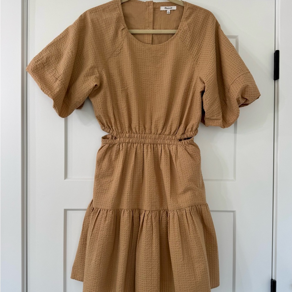Madewell Tan Cutout Dress